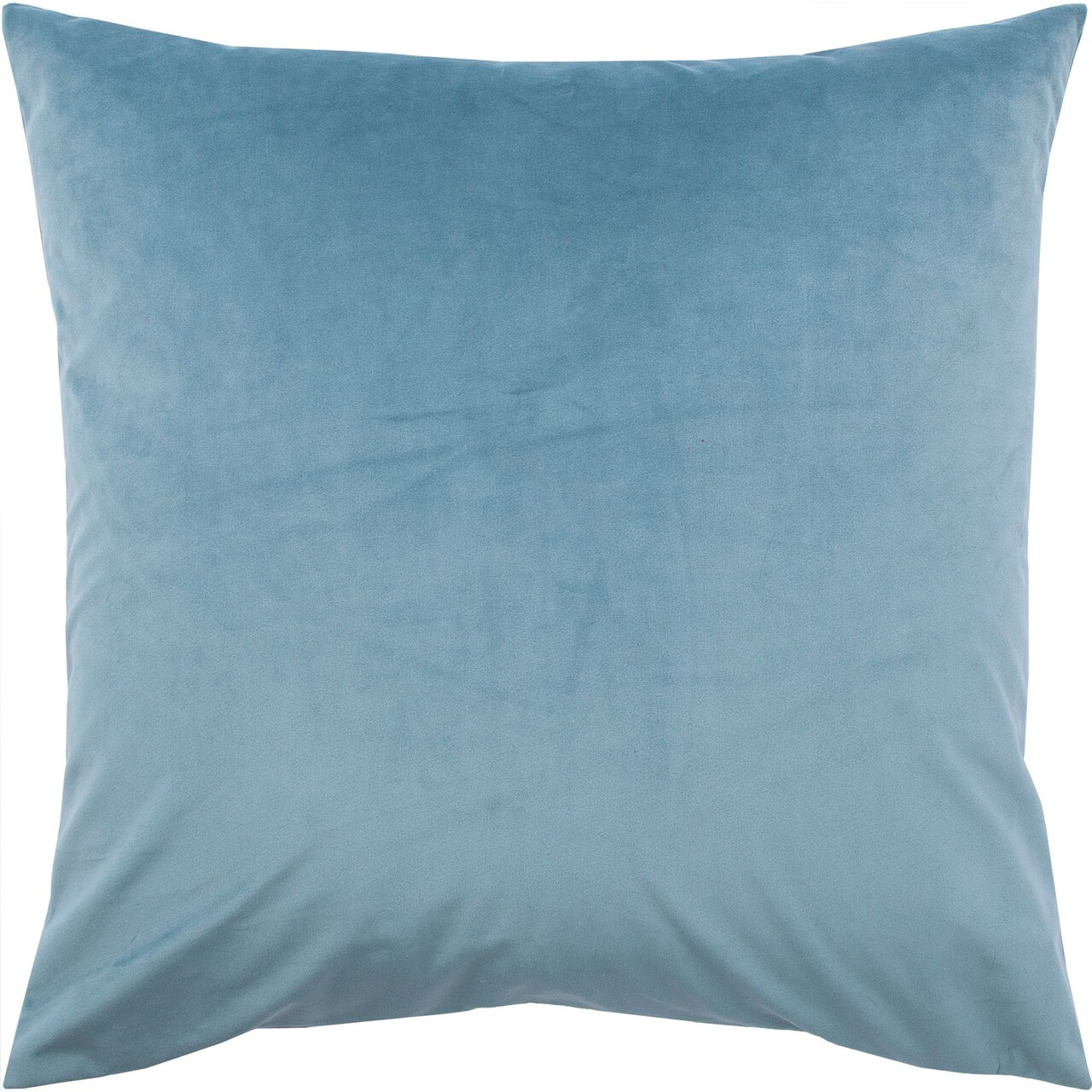 Signature Home Collection 20" Turquoise Blue Solid Square Throw Pillow